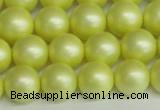 CSB1388 15.5 inches 10mm matte round shell pearl beads wholesale