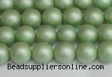 CSB1391 15.5 inches 6mm matte round shell pearl beads wholesale