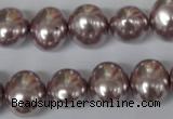 CSB140 15.5 inches 12*15mm – 13*16mm oval shell pearl beads