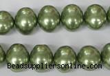 CSB145 15.5 inches 12*15mm – 13*16mm oval shell pearl beads