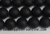 CSB1458 15.5 inches 10mm matte round shell pearl beads wholesale