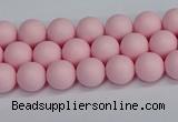 CSB1620 15.5 inches 4mm round matte shell pearl beads wholesale