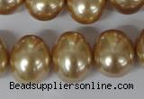 CSB165 15.5 inches 15*18mm – 16*19mm oval shell pearl beads