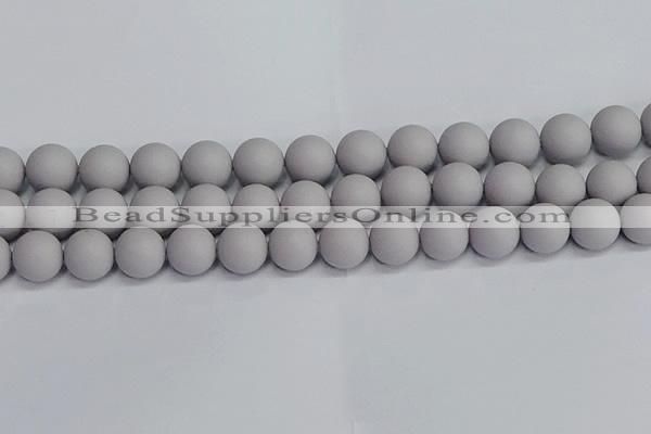 CSB1684 15.5 inches 12mm round matte shell pearl beads wholesale