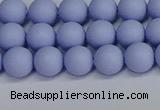 CSB1701 15.5 inches 6mm round matte shell pearl beads wholesale