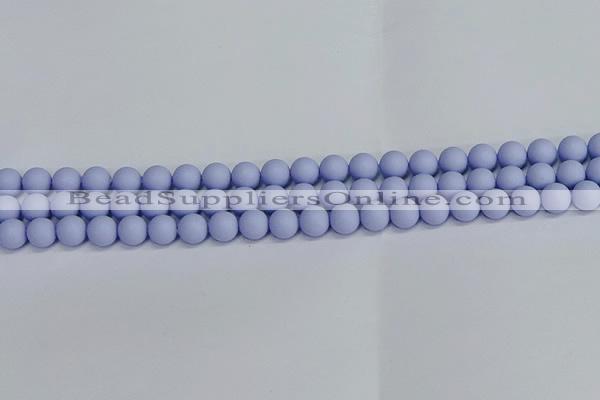 CSB1701 15.5 inches 6mm round matte shell pearl beads wholesale