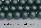 CSB1721 15.5 inches 6mm round matte shell pearl beads wholesale