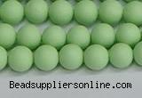 CSB1741 15.5 inches 6mm round matte shell pearl beads wholesale