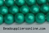 CSB1752 15.5 inches 8mm round matte shell pearl beads wholesale