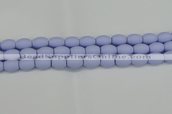 CSB2102 15.5 inches 10*14mm rice matte shell pearl beads