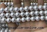 CSB2111 15.5 inches 10mm ball shell pearl beads wholesale