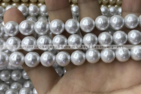 CSB2112 15.5 inches 12mm ball shell pearl beads wholesale