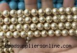 CSB2116 15.5 inches 8mm ball shell pearl beads wholesale