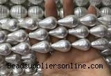 CSB2127 15.5 inches 16*25mm teardrop shell pearl beads wholesale