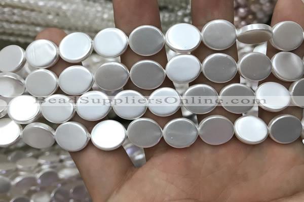 CSB2133 15.5 inches 10*12mm oval shell pearl beads wholesale