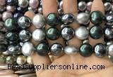 CSB2154 15.5 inches 16mm flat round mixed shell pearl beads