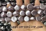 CSB2156 15.5 inches 14*14mm - 15*15mm baroque shell pearl beads