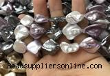 CSB2167 15.5 inches 16*16mm - 18*20mm baroque mixed shell pearl beads