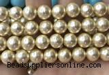 CSB2188 15.5 inches 18mm ball shell pearl beads wholesale