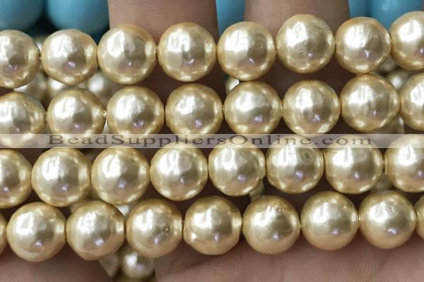 CSB2189 15.5 inches 20mm ball shell pearl beads wholesale