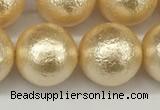 CSB2226 15.5 inches 16mm round wrinkled shell pearl beads wholesale