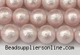 CSB2231 15.5 inches 6mm round wrinkled shell pearl beads wholesale