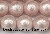 CSB2233 15.5 inches 10mm round wrinkled shell pearl beads wholesale