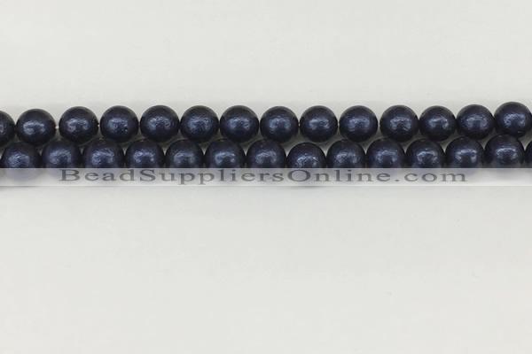 CSB2341 15.5 inches 6mm round wrinkled shell pearl beads wholesale