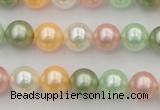 CSB327 15.5 inches 10mm round mixed color shell pearl beads