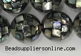 CSB4024 15.5 inches 12mm ball abalone shell beads wholesale