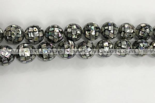 CSB4051 15.5 inches 18mm ball abalone shell beads wholesale