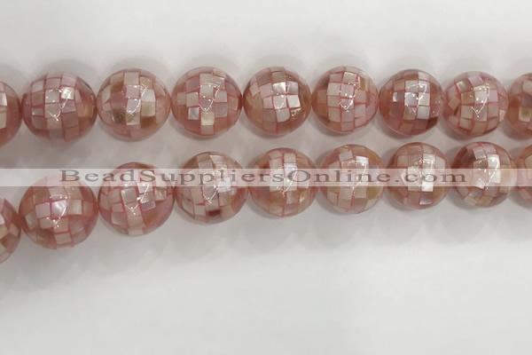 CSB4060 15.5 inches 20mm ball abalone shell beads wholesale