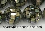 CSB4102 15.5 inches 14mm ball abalone shell beads wholesale