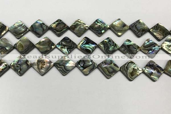 CSB4120 15.5 inches 12*12mm diamond abalone shell beads wholesale