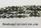 CSB4125 15.5 inches 8*10mm oval abalone shell beads wholesale