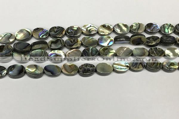 CSB4125 15.5 inches 8*10mm oval abalone shell beads wholesale