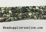 CSB4144 15.5 inches 10*10mm square abalone shell beads wholesale