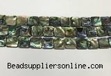 CSB4146 15.5 inches 14*14mm square abalone shell beads wholesale