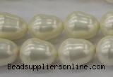 CSB565 15.5 inches 14*18mm whorl teardrop shell pearl beads