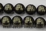 CSB622 15.5 inches 14mm whorl round shell pearl beads