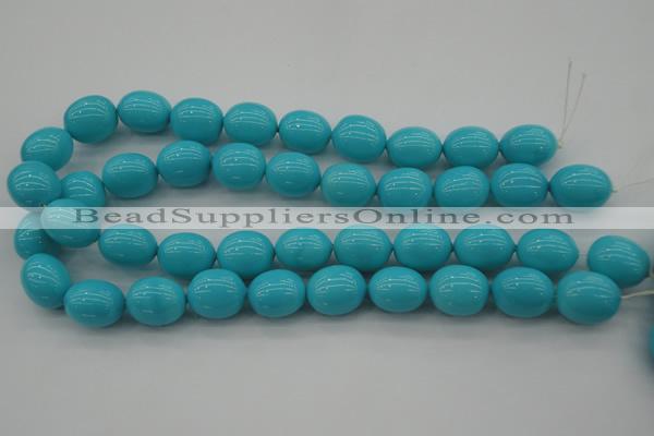 CSB677 15.5 inches 16*19mm oval shell pearl beads