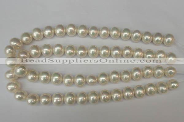 CSB800 15.5 inches 13*15mm oval shell pearl beads wholesale