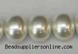 CSB826 15.5 inches 16*19mm oval shell pearl beads wholesale