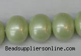 CSB831 15.5 inches 16*19mm oval shell pearl beads wholesale