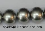 CSB836 15.5 inches 16*19mm oval shell pearl beads wholesale