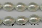 CSB868 15.5 inches 12*16mm teardrop shell pearl beads wholesale