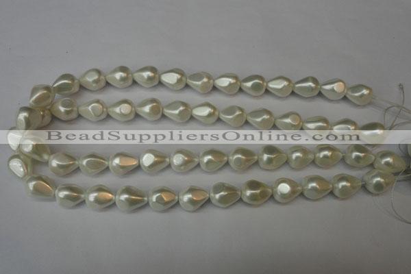 CSB890 15.5 inches 12*14mm teardrop shell pearl beads wholesale