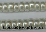 CSB900 15.5 inches 6*12mm rondelle shell pearl beads wholesale