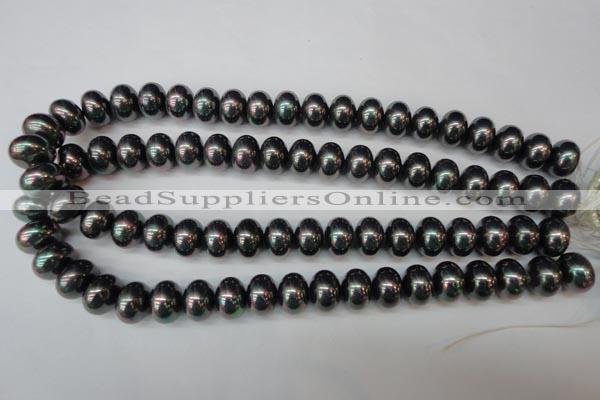 CSB909 15.5 inches 10*14mm rondelle shell pearl beads wholesale