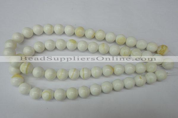 CSB955 15.5 inches 14mm round shell pearl beads wholesale